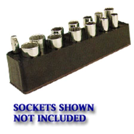 Mechanics Time Savers 3/8 in. Drive Deep Black Socket Holder 5.5-22mm 783